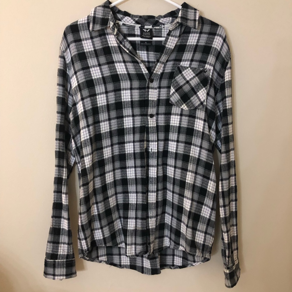 Black and white flannel